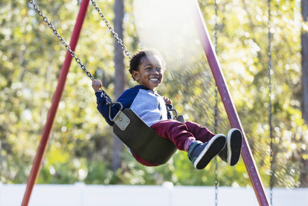 Little Boy on Swing