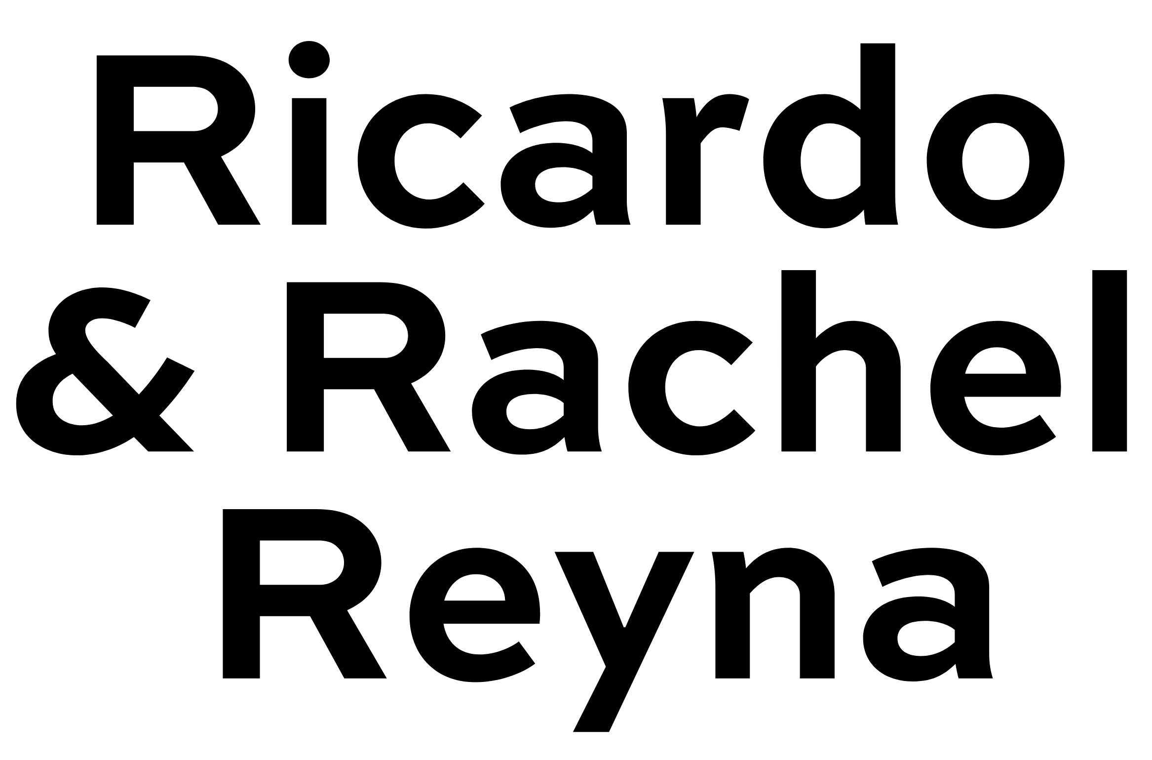 Ricardo and Rachel Reyna Logo